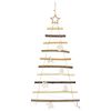 vidaXL Kerstboom met 30 LED Naturel 90 cm massief essenhout