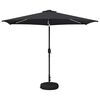 vidaXL Tuinparasol met LED-lampen en voet 300 x 300 cm Polyester