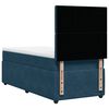 vidaXL Boxspring met matras fluweel blauw 100x200 cm