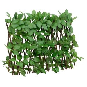 vidaXL Kunstplant klimop op latwerk uittrekbaar 180x30 cm groen