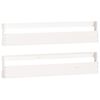 vidaXL Wandschoenenrekken 2 st 110x9x23 cm massief grenenhout wit