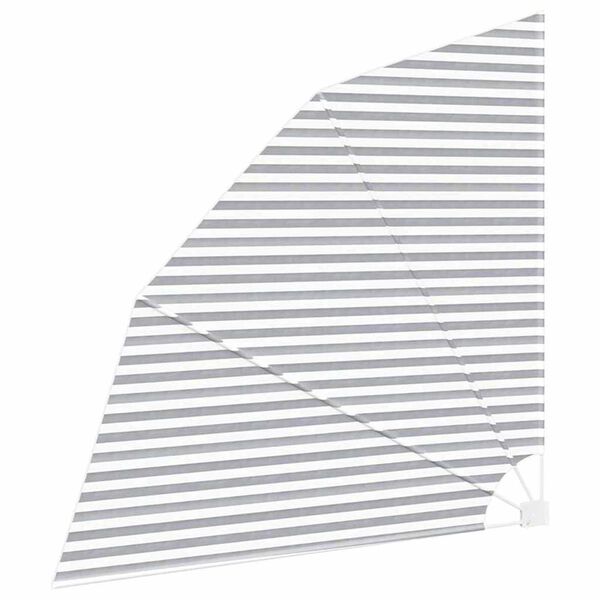 vidaXL Balkon Privacy Scherm Antraciet en Wit 210 x 210 cm Polyester