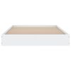 vidaXL Bedframe bewerkt hout wit 90x190 cm