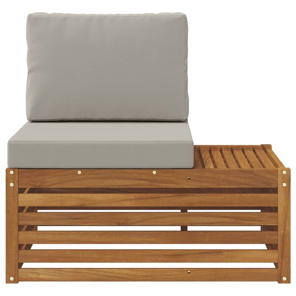 vidaXL Buiten Eindbank Naturel 91 x 63 x 73 cm Massief Acaciahout