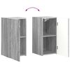vidaXL TV Wandkast Set Wandgemonteerd 4 pcs Grijs Sonoma Bewerkt hout