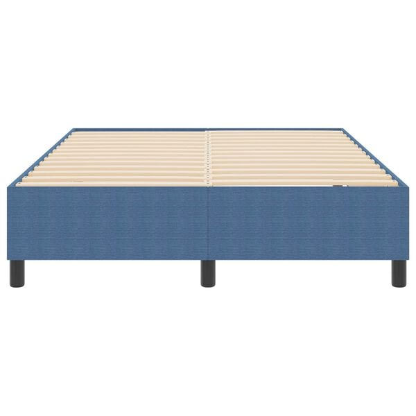 vidaXL Platform bedframe Blauw 140 x 200 cm Stof