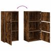 vidaXL Boekenkast 40x24x77 cm bewerkt hout gerookt eikenkleurig