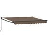 vidaXL Uitschuifbare luifel Taupe 5 x 3 m Polyester en Aluminium