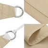 vidaXL Zonnescherm rechthoekig 3x5 m oxford stof beige