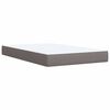 vidaXL Boxspring met matras stof taupe 120x190 cm