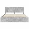 vidaXL Bedframe met lade Beton Grijs 180 x 200 cm Ingenieurshout