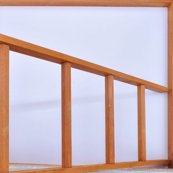 vidaXL Vogelkooi voor buiten met 2 deuren hout