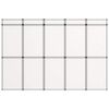 vidaXL Promotiewand met 15 panelen inklapbaar 302x200 cm wit