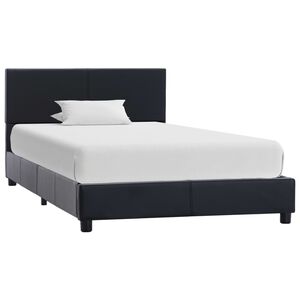 vidaXL Bedframe kunstleer zwart 90x200 cm
