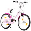 vidaXL Kinderfiets 18 inch roze en wit