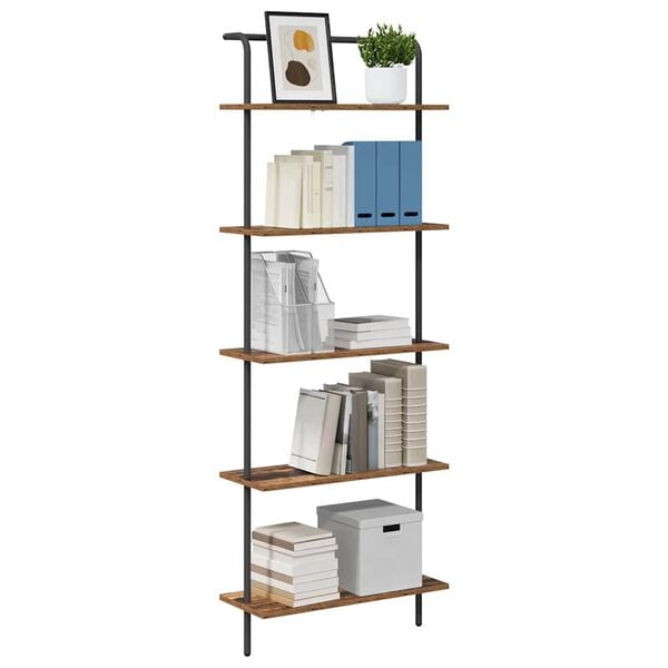 vidaXL Boekenkast Oudhout 60 x 24 x 168 cm Bewerkt hout