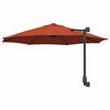 vidaXL Tuinparasol Terracotta 248 x 248 x 148 cm Polyester en staal