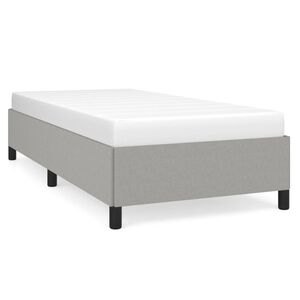 vidaXL Bedframe zonder matras 80x200 cm stof lichtgrijs