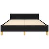 vidaXL Bedframe zonder matras 120x190 cm stof zwart