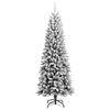 vidaXL Kunstkerstboom met sneeuw 240 cm PVC en PE