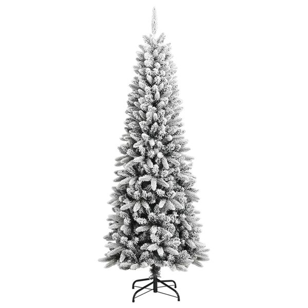 vidaXL Kunstkerstboom met sneeuw 240 cm PVC en PE