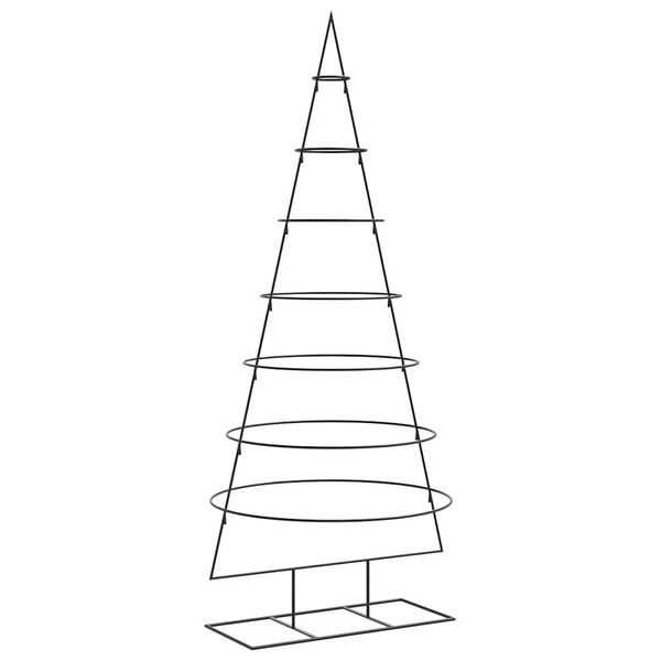 vidaXL Kerstdecoratie kerstboom 180 cm metaal zwart