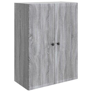 vidaXL Wandkast Grijs Sonoma 66 x 34,5 x 90 cm Bewerkt hout