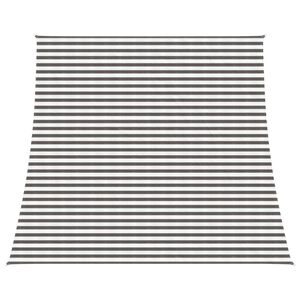 vidaXL Zonneschaduwzeil Lichtgrijs en wit. 4 / 5 x 4 m HDPE