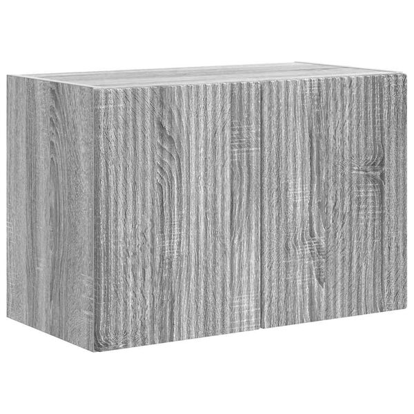 vidaXL TV-wandkast Grijs Sonoma 59,5 x 31 x 40 cm Bewerkt hout