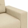 vidaXL Loveseat Bank Cr&egrave;me 180x77x82 cm Stof