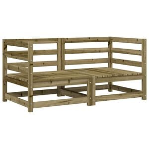 vidaXL Tuinhoekbanken 2 st 70x70x67 cm ge&iuml;mpregneerd grenenhout