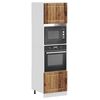 vidaXL Ovenkasten 2 st Lucca bewerkt hout oud houtkleurig