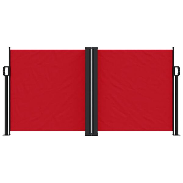 vidaXL Windscherm uittrekbaar 120x1200 cm rood