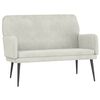 vidaXL Bankje 108x79x79 cm fluweel cr&egrave;mekleurig