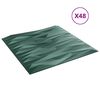 vidaXL Wandpanelen 48 pcs Steen Groen 50 x 50 cm XPS Schuim