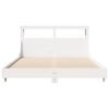 vidaXL Bedframe zonder matras massief grenenhout wit 140x190 cm