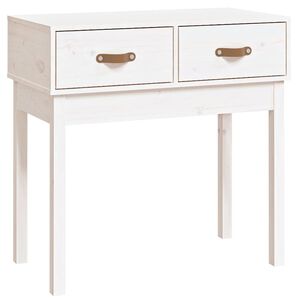 vidaXL Wandtafel 76,5x40x75 cm massief grenenhout wit