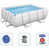 Bestway Zwembadset Power Steel rechthoekig 282x196x84 cm