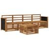 vidaXL Buiten bankenset 5 pcs Naturel Massief Acaciahout