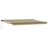 vidaXL Zijde Frame Groen en Geel 500 &times; 300 cm Polyester met PU-coating