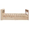 vidaXL Bedframe zonder matras massief grenenhout 140x190 cm