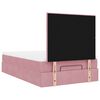 vidaXL Ottoman bed met matrassen 120x190cm fluweel roze