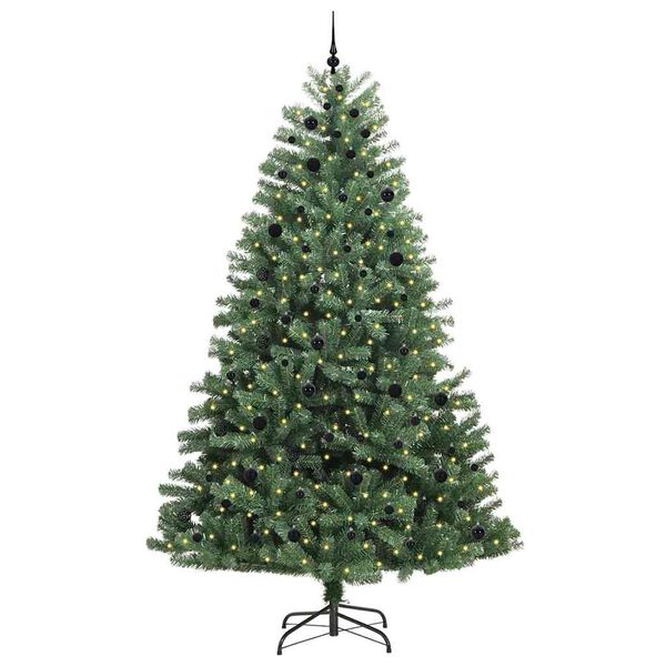 vidaXL Kunstmatige Inklapbare Kerstboom Groen 270 cm PVC en Metaal