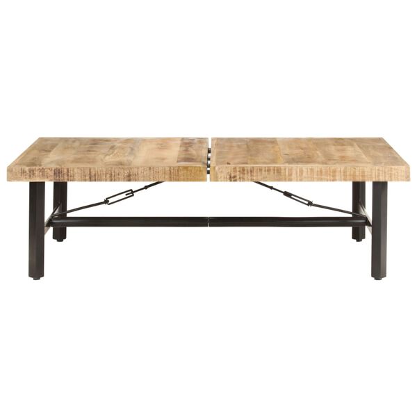 vidaXL Salontafel 142x90x42 cm massief mangohout