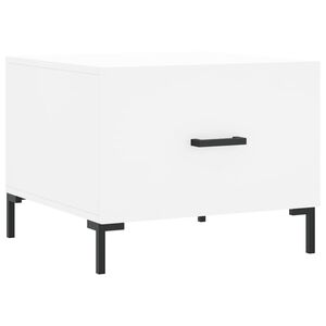 vidaXL Salontafel 50x50x40 cm bewerkt hout wit