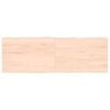 vidaXL Tafelblad natuurlijke rand 120x40x(2-4) cm massief eikenhout