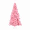 vidaXL Kerstboom met 300 LED met standaard Roze 180 cm PVC