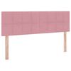 vidaXL Opslag bed met matras met hoofdeinde Roze 140 x 200 cm Fluweel