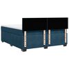 vidaXL Boxspring met matras fluweel blauw 180x200 cm