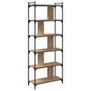 vidaXL Boekenkast 5-laags 76 x 32 x 192 cm Bewerkt hout